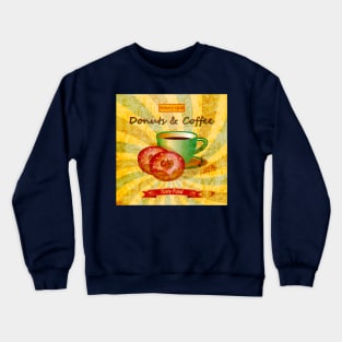 Coffee and Donuts Vintage Crewneck Sweatshirt